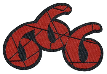 Gothic Patch - Cut-Out - schwarz/rot - None - unisex