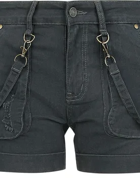 Short - 27 bis 29 - für Damen - Größe 27 - grau - Frauen - female - Black Premium by EMP - FashionsVida