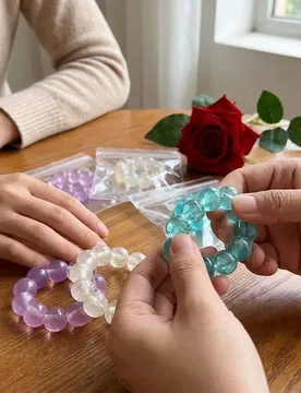 PCS Elastic Crystal Bead Squeeze Bracelet Sensory Stretch Fidget Bracelet Hand Relax TPR Soft Stress Wristband Relax Gift - Aliexpress - FashionsVida