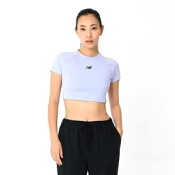 Maglietta A Maniche Corte Fast Days Cropped Purple L
