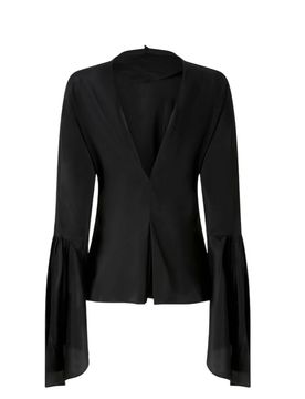 Bluse donna - bratz blusa crepe de chine - nero