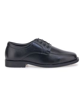 Scarpe Stringate Nere In Vera Pelle 01 40