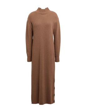 Vestido midi Mujer Marrón L Mujer