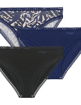Slips Go Crush High Leg Pack De 3 Eu Xxl;Eu S;Eu M;Eu L;Eu Xs - Sloggi - FashionsVida