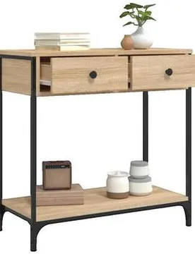 Table Console Bois D'Ingénierie Marron 75x34,5x75 Cm Einheitsgrösse - vidaXL - FashionsVida