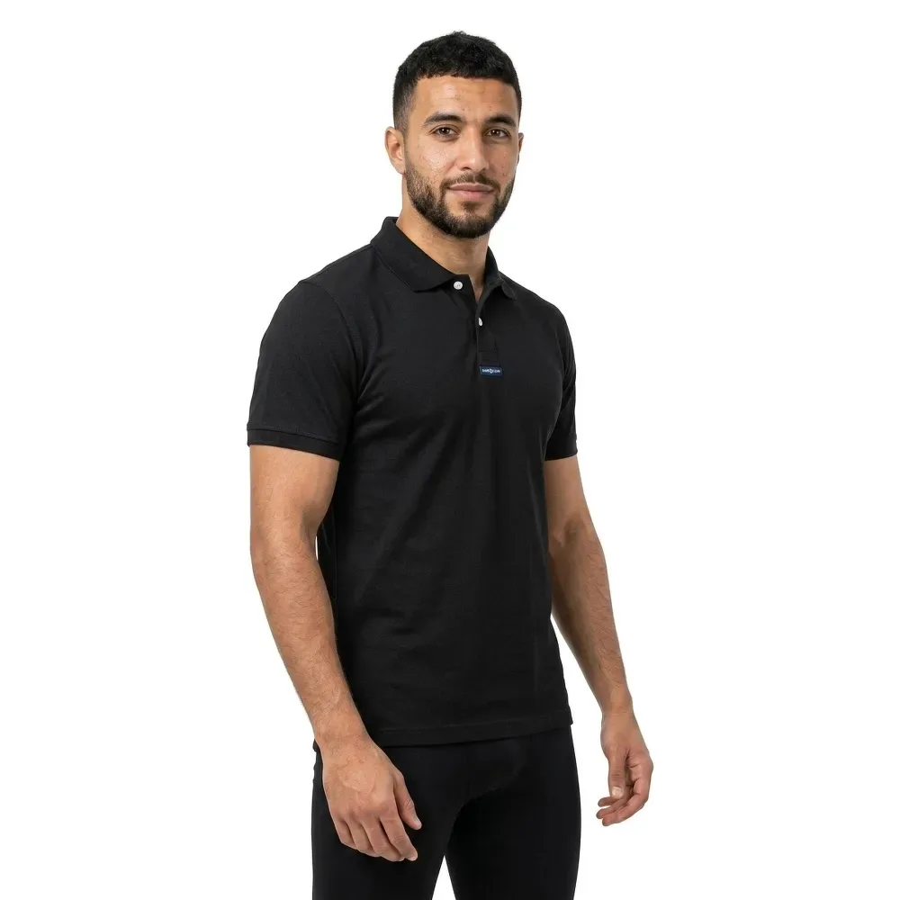 Dri-fast Short Sleeve Polo Black S Men - Henri Lloyd - FashionsVida