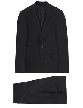 Tailored Fit Super Plain Weave Wool Suit Shelton