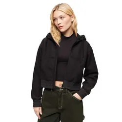 Felpa Con Zip Sport Tech Grid Fleece Black L