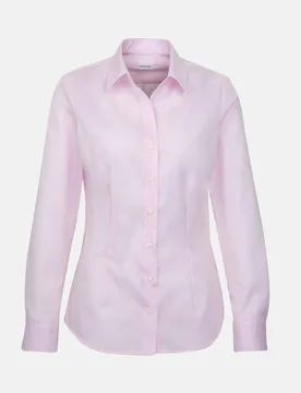 Hemdbluse slim fit Rosa/Pink 36 - Seidensticker.com - FashionsVida