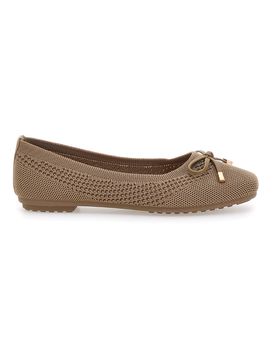 Ballerine beige in tessuto con soletta morbida PRE3 38