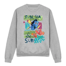 Finding Nemo Fun, Sea, Surf Sweatshirt Light Grey - Light Grey - Size: S