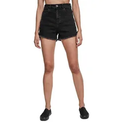 Pantaloni Corti Up High Waist Black Washed 34