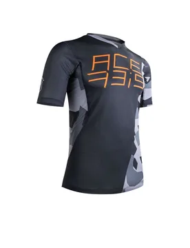 Maglia Bici Manica Corta Mtb eBike Combat Nero Aranc taglia M - Acerbis - FashionsVida