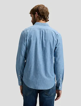 Regular Shirt Light Chambray Größe M male - Lee - FashionsVida