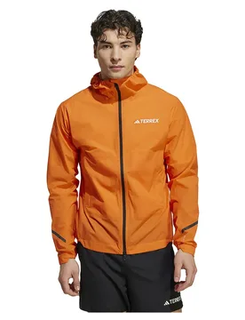 Xpr Light Rain Jacket Semi Impact Orange S Men - Adidas - FashionsVida