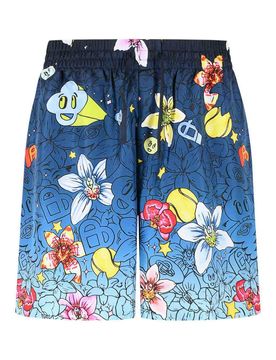 Shorts Dicones in Seta Collage