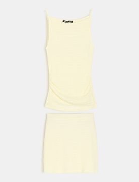Completo: top e gonna - giallo chiaro