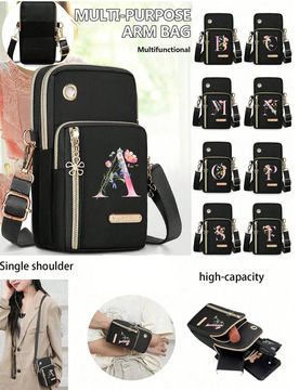 Bolso de teléfono para mujer, mini bolso bandolera, monedero vertical, brazalete deportivo/muñequera para correr, mini bolso bandolera casual para t