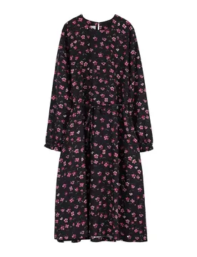 Robe Longue à Manches Longues Claire Black S