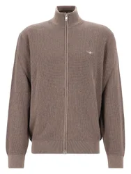 XL Waffle Knit Zip Cardigan male