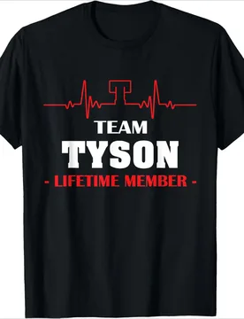 Team TYSON lifetime member family design-100% cotton summer O-neck short sleeve casual printed men's T-shirt - Aliexpress - FashionsVida
