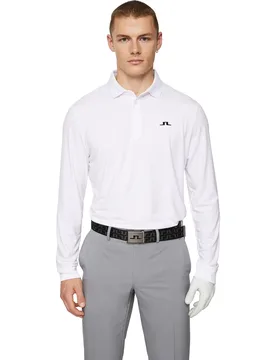 Polo Florian Longsleeve, weiss xxl - J.lindeberg - FashionsVida