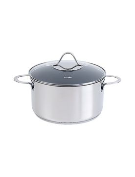 Fleischtopf 24cm / 5,7l Perfekt Edelstahl Antihaft silber baby