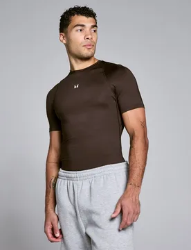 Camiseta interior de manga corta Training para hombre de MP - Chocolate - XS - MyProtein - FashionsVida