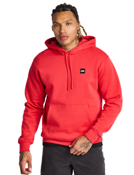 Embroidered Hooded Uomo - Felpe con cappuccio Rosso - Taglia S - Pile di cotone S