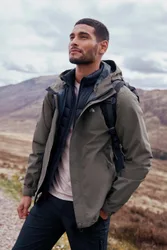 Thunderhead Mens 2. 5 Layer Extreme Packable Waterproof Jacket - Green