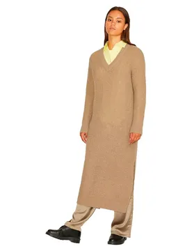 Vestito Midi A Maniche Lunghe Nicolle Fluffy Jjxx Brindle M