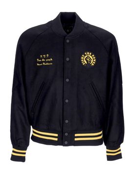 Giubbotto Bomber Uomo Pexe Ftp Baseball Jacket Flint Black