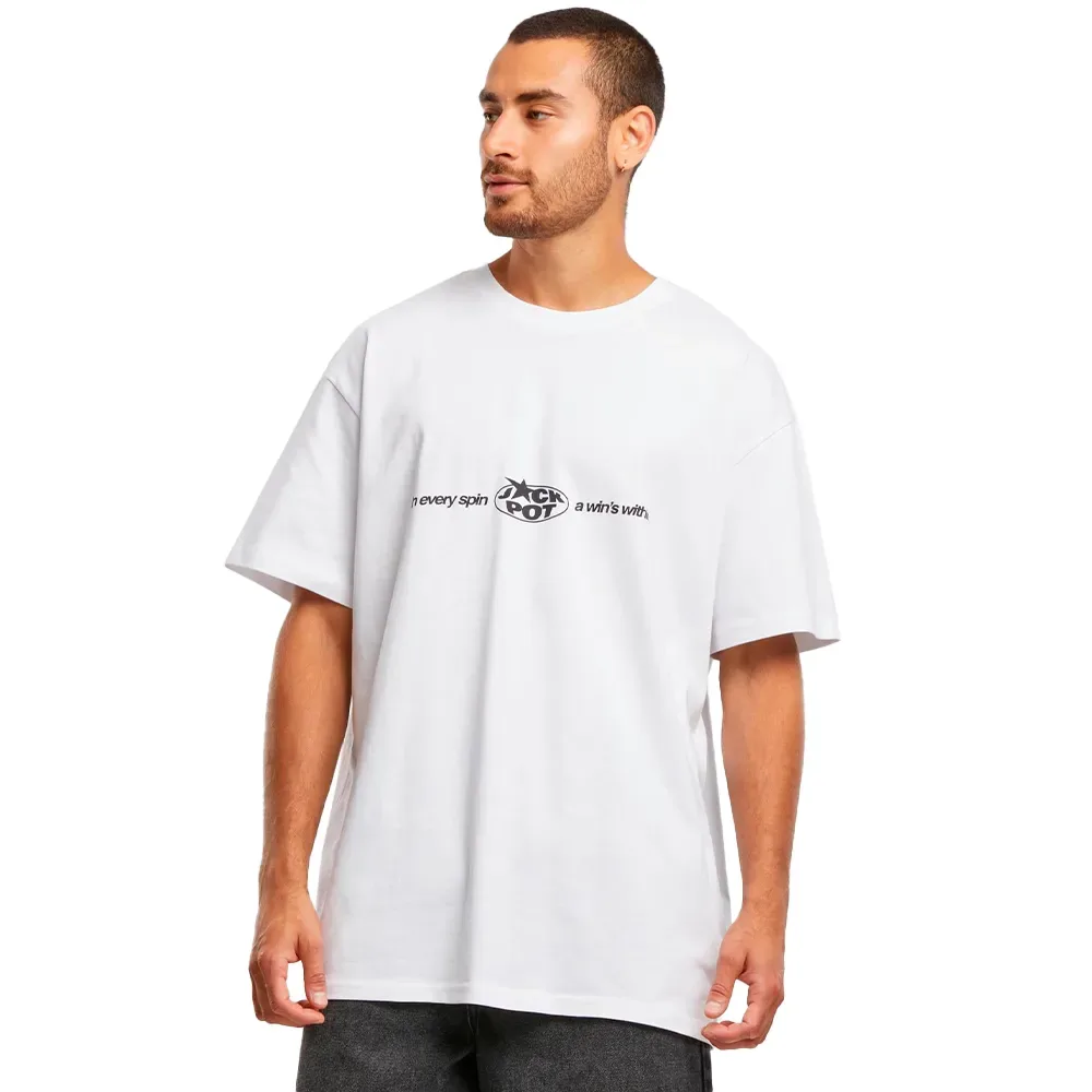 Maglietta A Maniche Corte Every Spin Wins White 2XL - Mister TEE - FashionsVida
