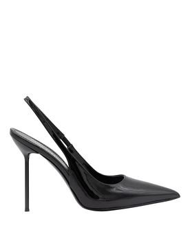 Décolleté in pelle nera
