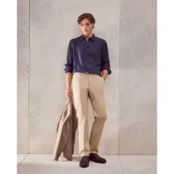 Pantalón hombre sport básico con cinturilla extensible,regular algodón spandex