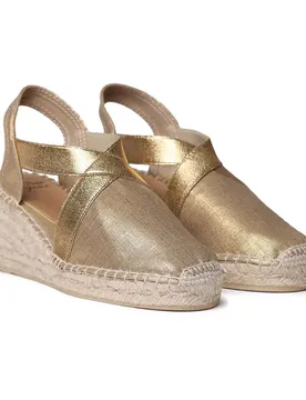 Espadrillas Con Zeppa Fabi Gold EU 40
