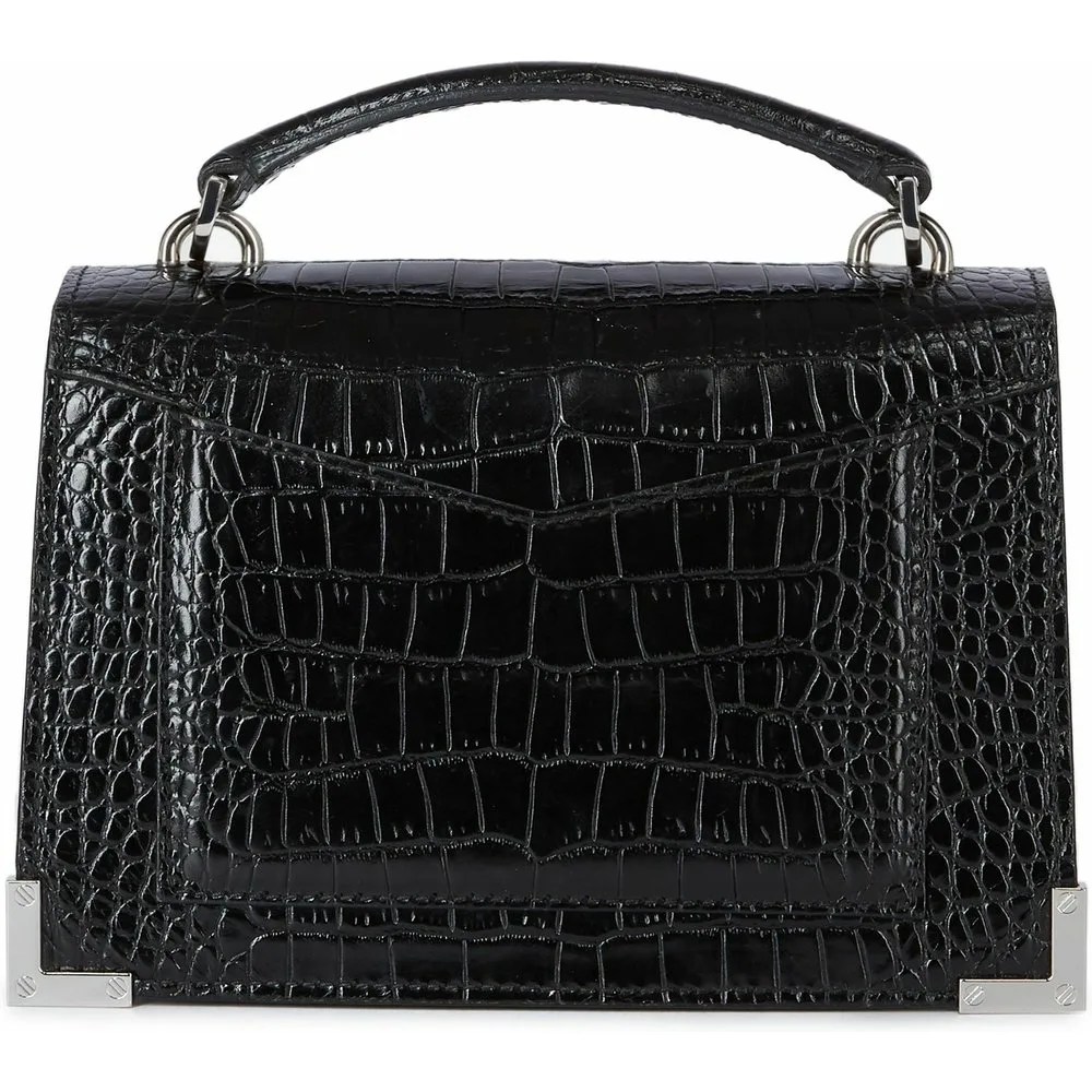 Bolso de mano multiposición Emily pequeño de piel efecto cocodrilo - The Kooples - FashionsVida