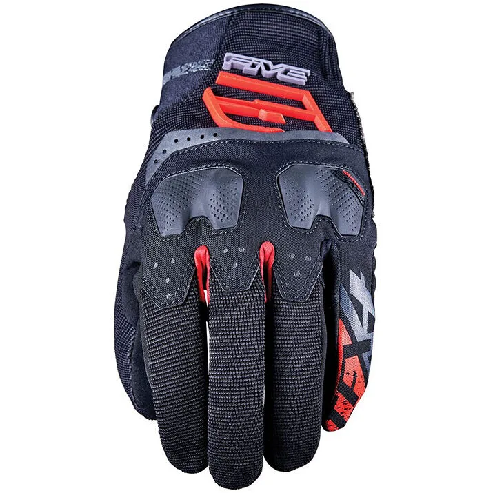 Guanti Moto TFX4 Nero Rosso taglia L - Five - FashionsVida