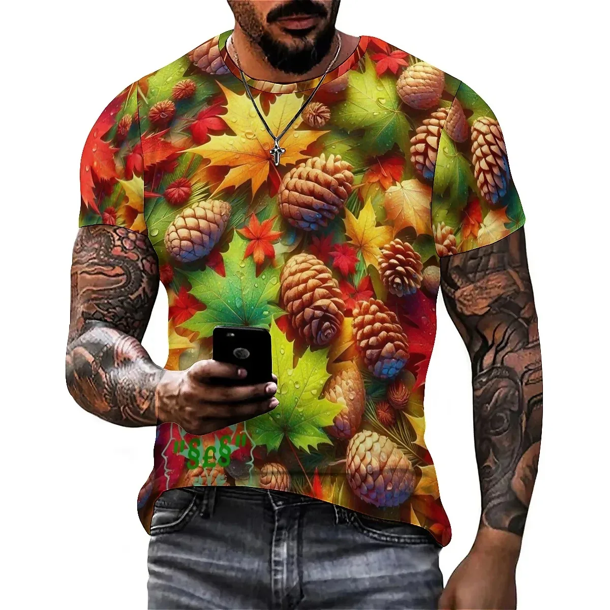 New Personalized Fun Pattern Men's 3D Printed Short-Sleeve T-Shirt - 3D Short-Sleeve Top - Aliexpress - FashionsVida