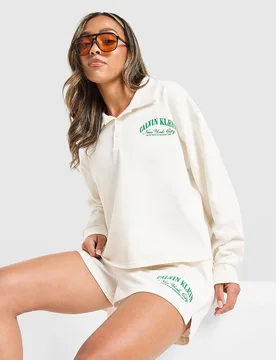 Womens Heritage Polo Shirt - Bianco, bianco bianco Donna taglia XS - Calvin Klein - FashionsVida