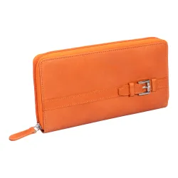 Leder-Geldbörse "Lissy" orange
