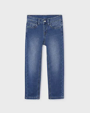 Jeans regular a lavaggio chiaro stone washed - Mayoral - FashionsVida