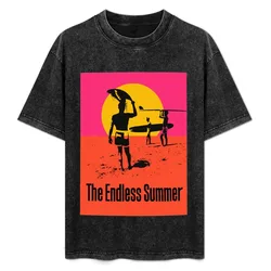The Endless Summer 1966 Surf Documentary Poster Artwork T-Shirt Plus Size Comfort Fit Tee