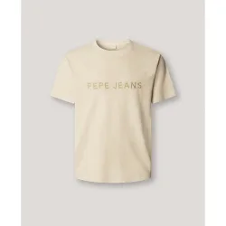 Camiseta de hombre logo bordado fit regular