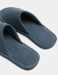 Suede Sliders Mid Blue male