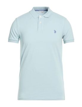 Poloshirt Herren Himmelblau S Herren