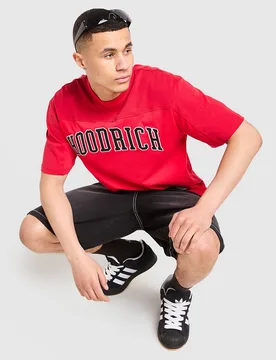 Mens Maglia Varsity - Rosso, rosso rosso Uomo taglia XS - Hoodrich - FashionsVida
