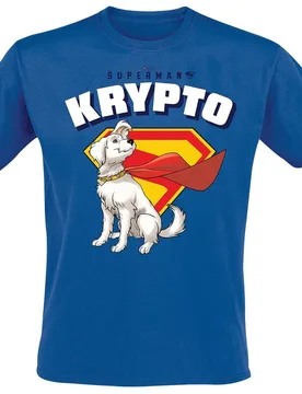 DC Comics T-Shirt - 2025 - Krypto Cape Flowing - S bis 3XL - für Männer - Größe S - blau - EMP exklusives Merchandise! - Männer - male - Superman - FashionsVida