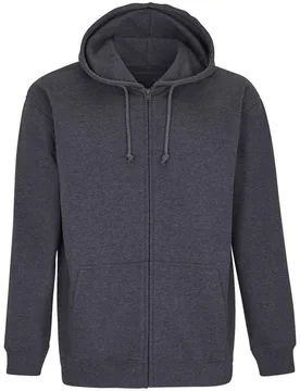 Unisex Adult Carter Marl Full Zip Hoodie (Charcoal Marl) - Size 3xl - SOLS - FashionsVida