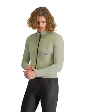 Maglia A Maniche Lunghe Supergiara Wool Spice Green - Sportful - FashionsVida